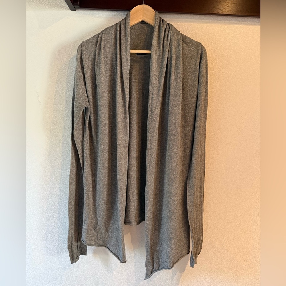 Oysho Lightweight Open Front Women's Cardigan, Grey, Size M